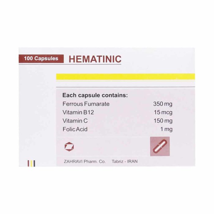 Zahravi Pharma Hematinic 100 Capsule